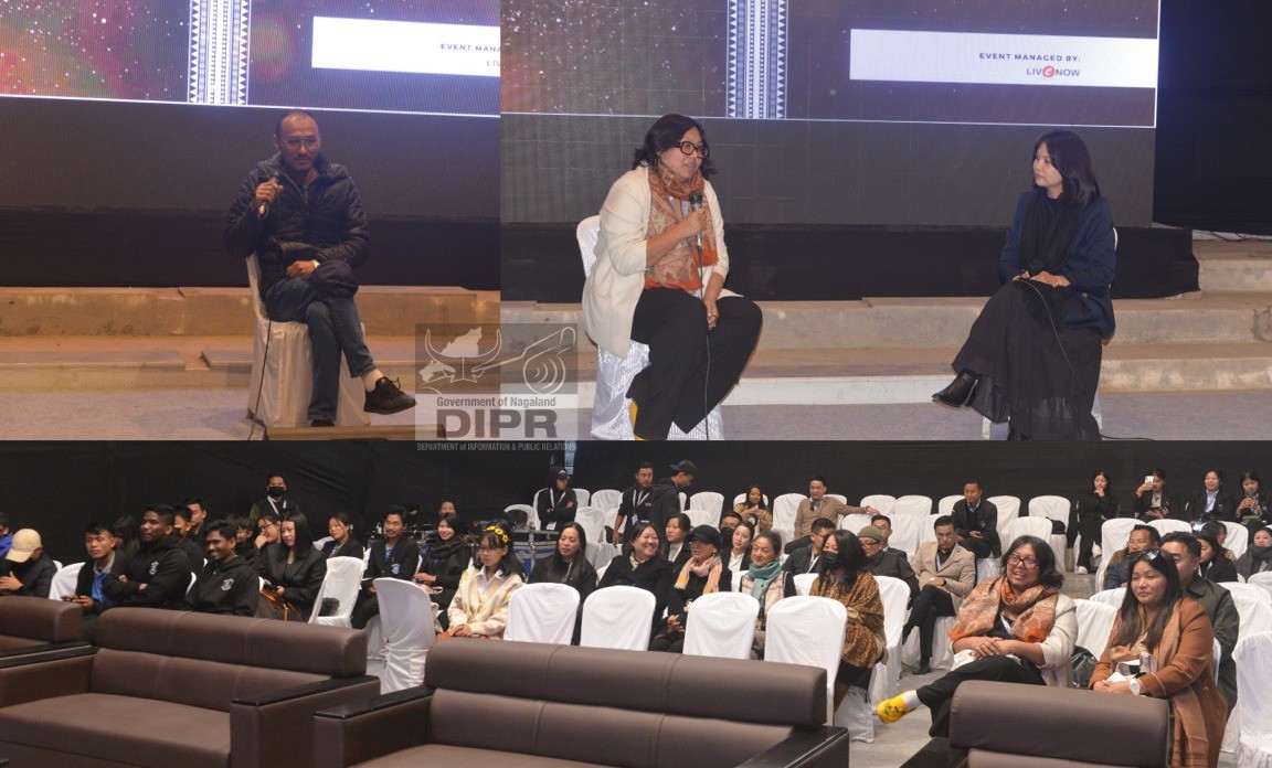 FILM DIRECTORS MAIBAM AMARJEET SINGH AND MEENA LONGJAM INTERACT WITH AUDIENCE AT NAGALAND CINEFEST 2025