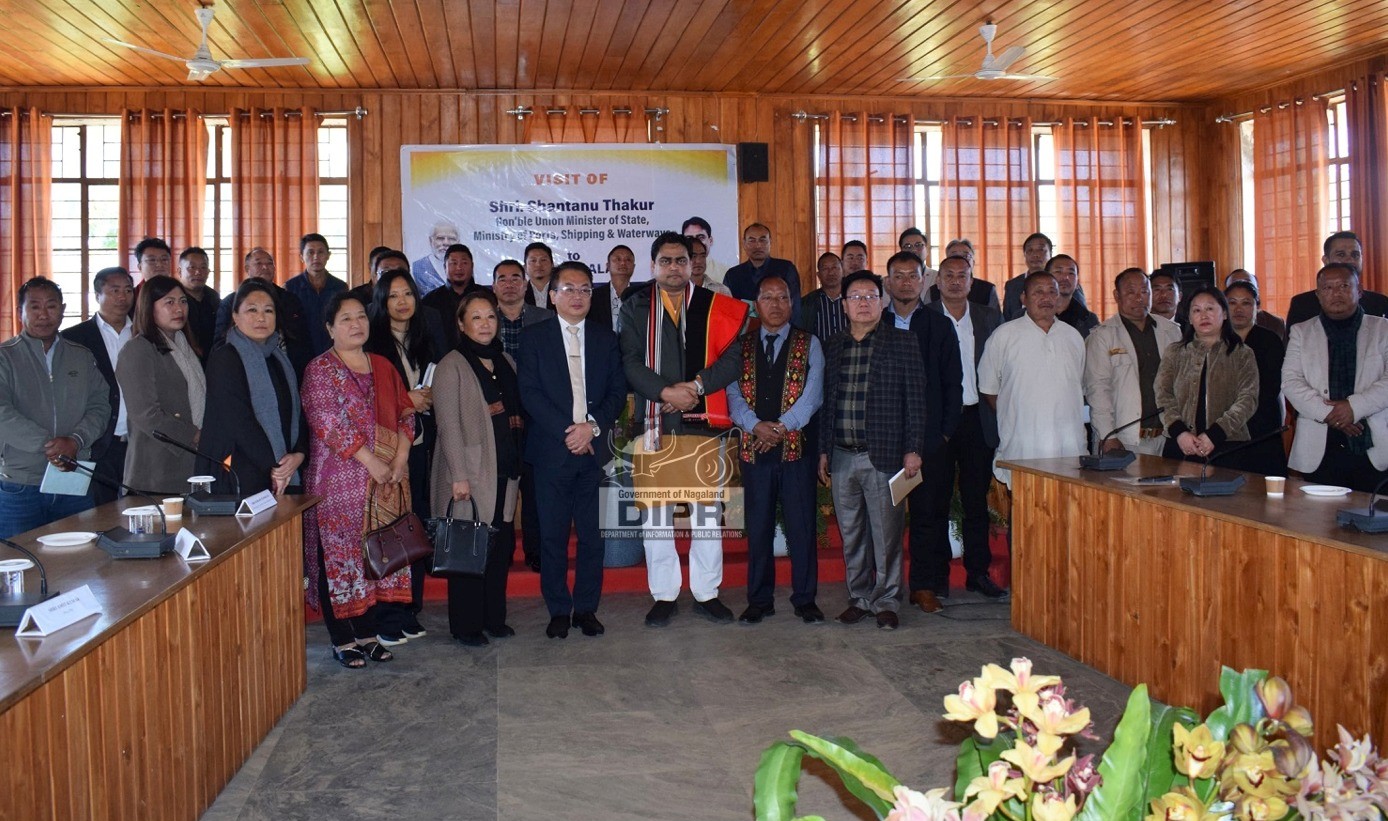 MoS SHANTANU THAKUR HOLDS MEETING WITH DISTRICT OFFICIALS AT PEREN