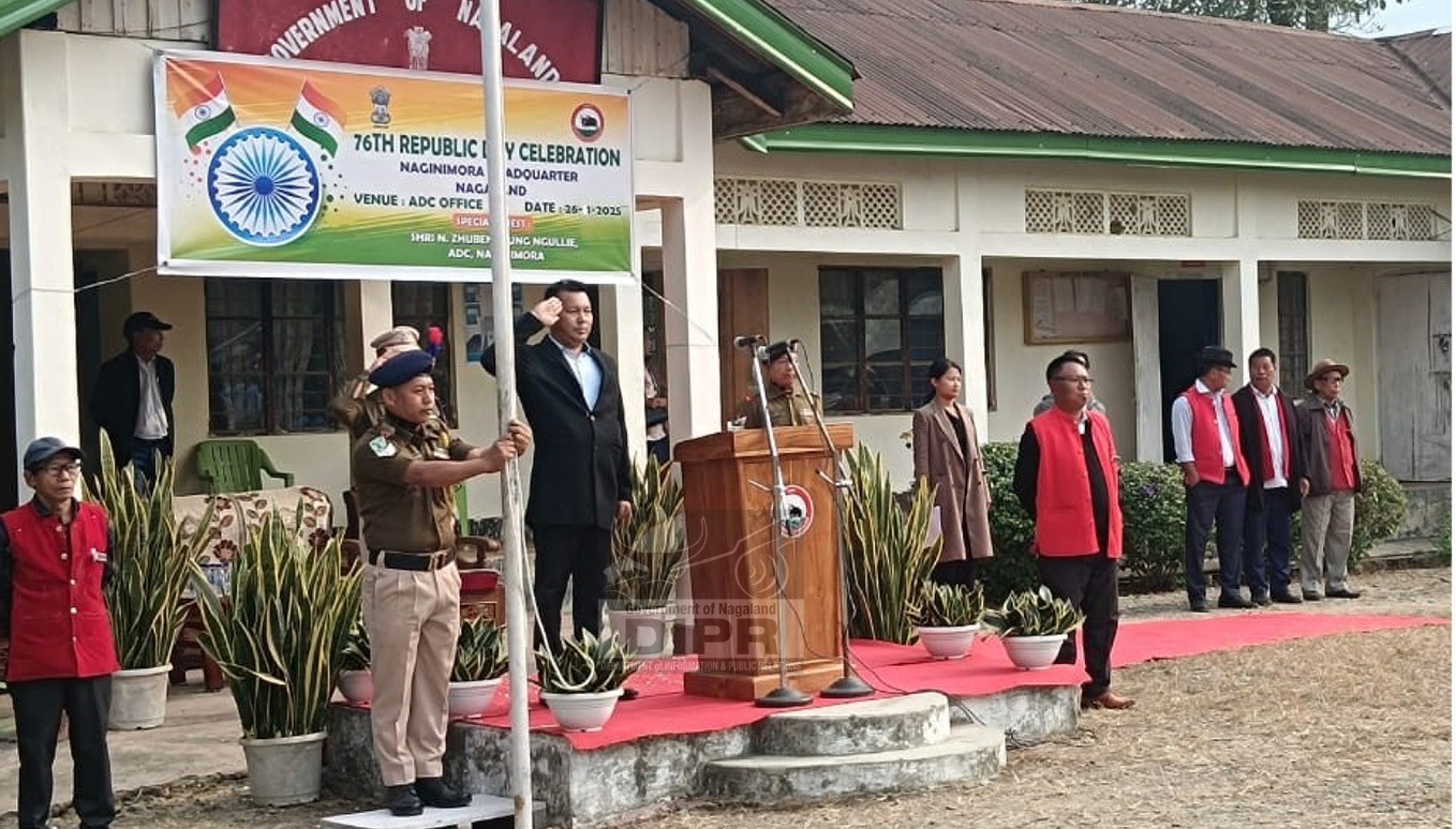 ADC NAGINIMORA, N. ZUBENTHUNG NGULLIE TAKES RASHTRIYA SALUTE AT 76TH REPUBLIC DAY PROGRAM