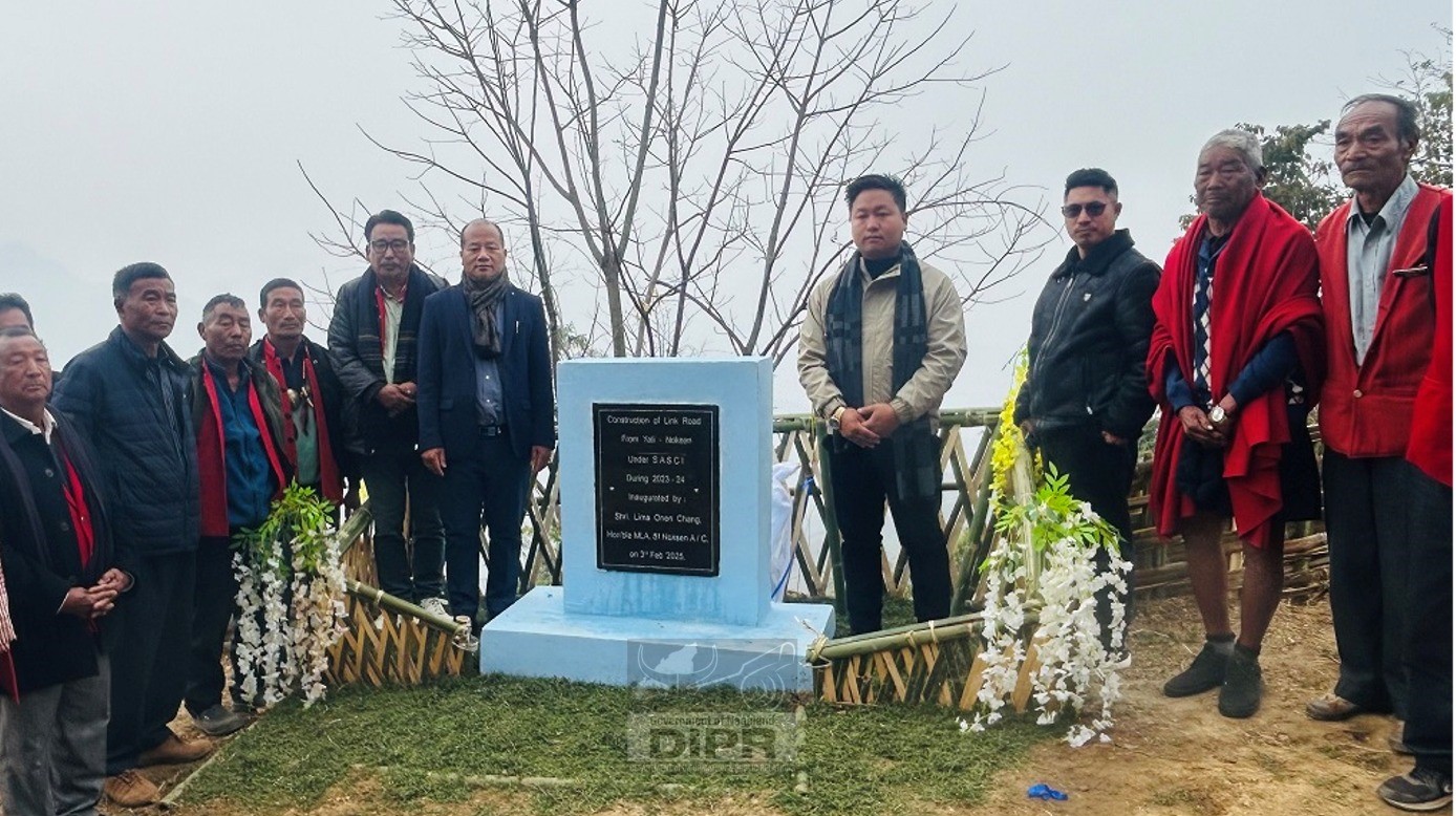 MLA LIMA ONEN INAUGURATES SASCI SPONSORED ROAD CONNECTING YALI-NOKSEN VILLAGES