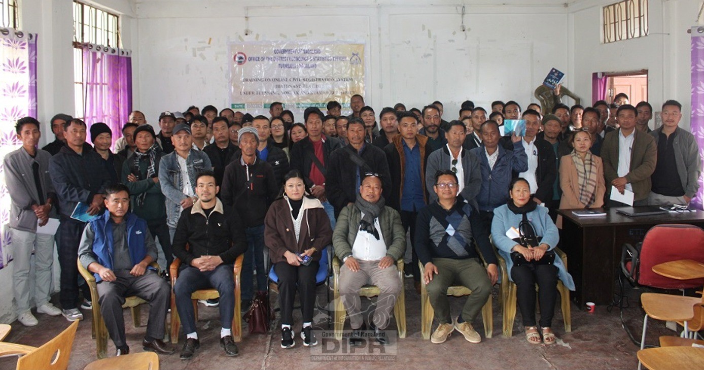 2ND PHASE OF TRAINING ON ONLINE REGISTRATION OF BIRTH AND DEATH HELD AT TUENSANG