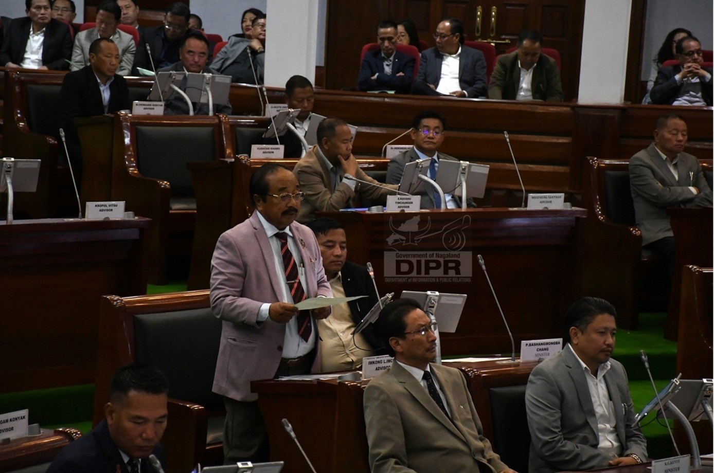GOVERNOR OF NAGALAND, LA GANESAN, ADDRESSES THE FIRST SESSION OF THE 6TH SESSION OF THE 14TH NAGALAND LEGISLATIVE ASSEMBLY ON 3RD MARCH 2025