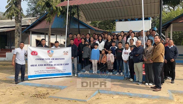 ORAL AND DENTAL HEALTH CAMP HELD AT NAGALAND POLICE TRAINING SCHOOL CHUMOUKEDIMA