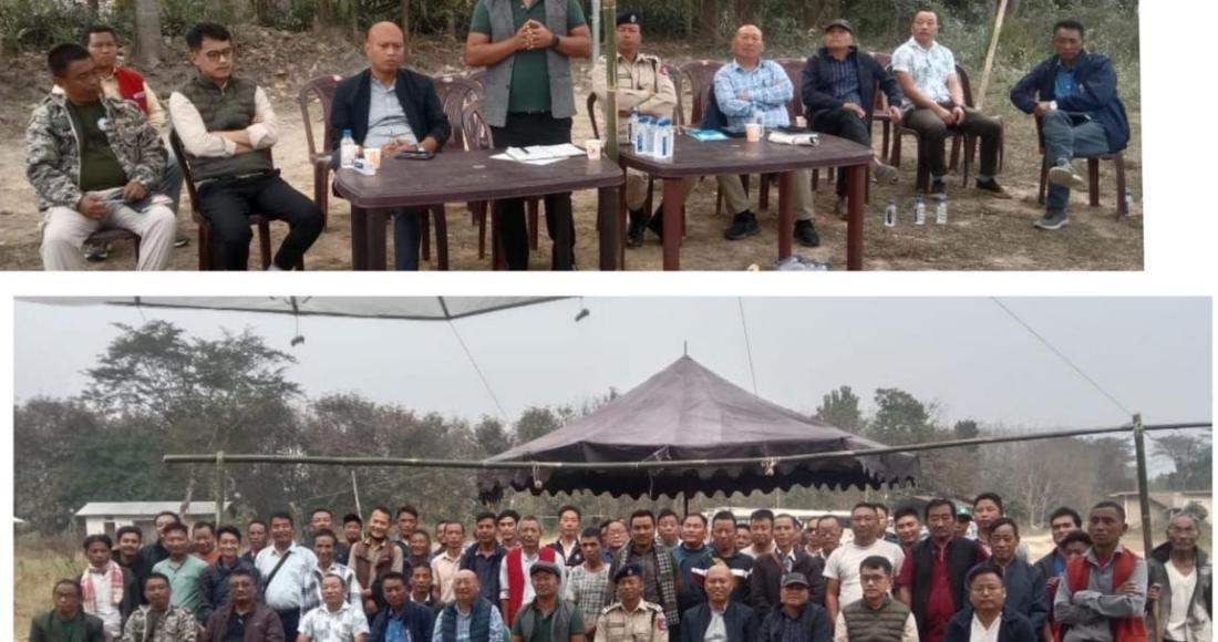 ADC, BHANDARI, LONGASEN LOTHA (NCS) INTERACTS WITH VILLAGE COUNCILS IN YANMHON AREA
