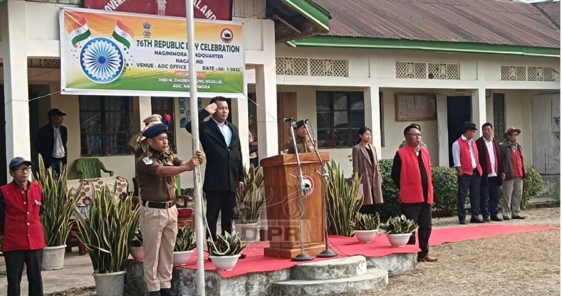 ADC NAGINIMORA, N. ZUBENTHUNG NGULLIE TAKES RASHTRIYA SALUTE AT 76TH REPUBLIC DAY PROGRAM