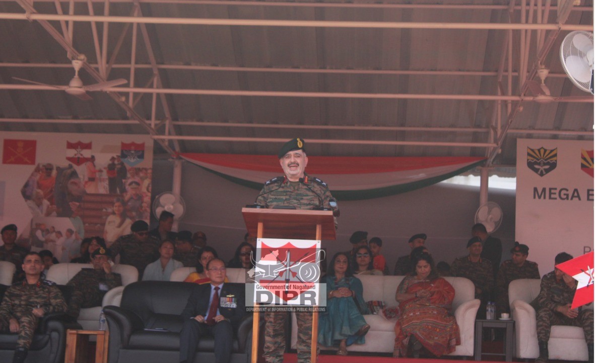 JOINT ARMED FORCES AND ASSAM RIFLES MEGA EX-SERVICEMEN RALLY HELD AT RANGAPAHAR MILITARY STATION