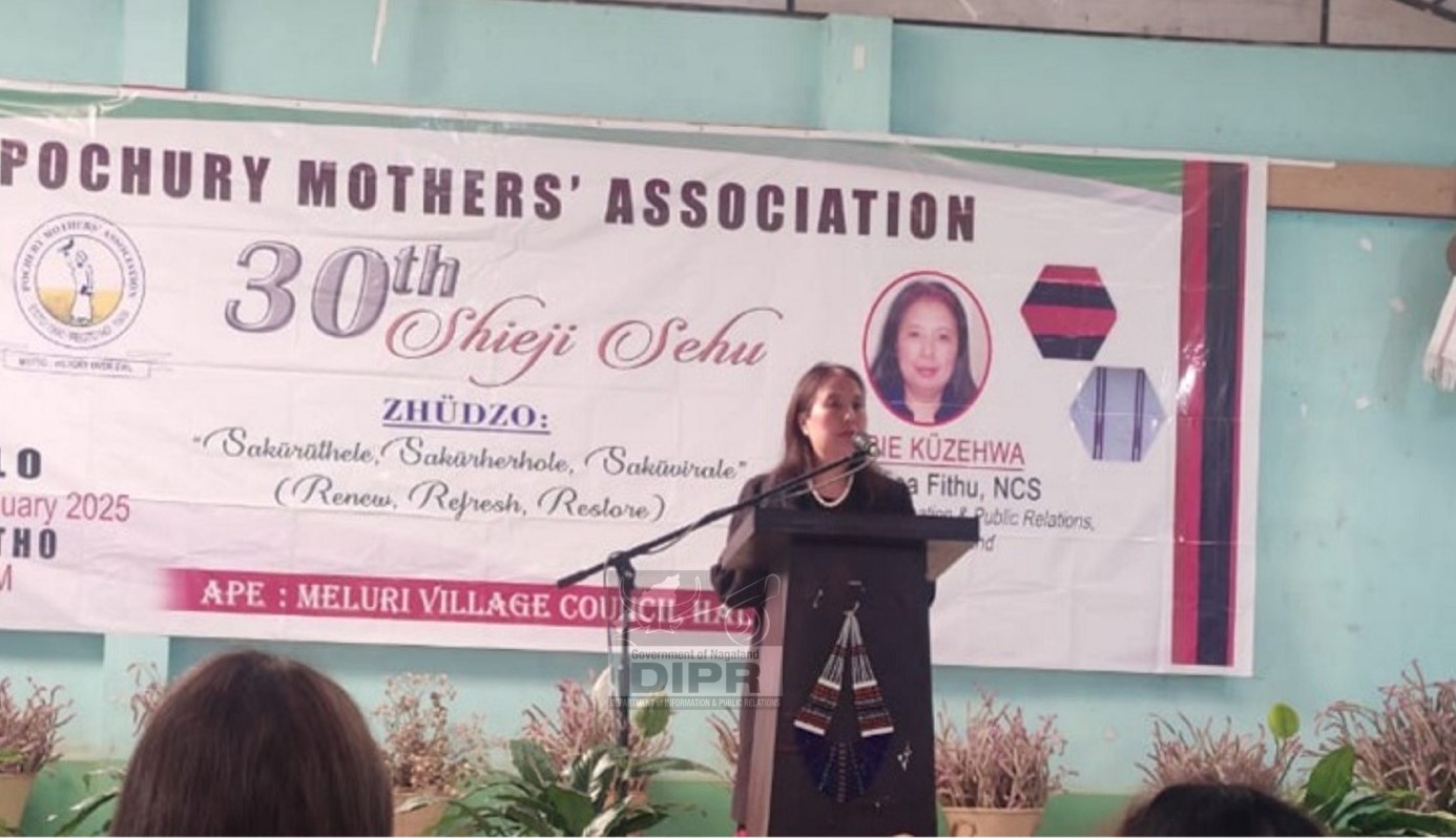 JOINT SECRETARY IPR KUSA FITHU SPEAKS AT 30th POCHURY MOTHERS' ASSOCIATION SESSION