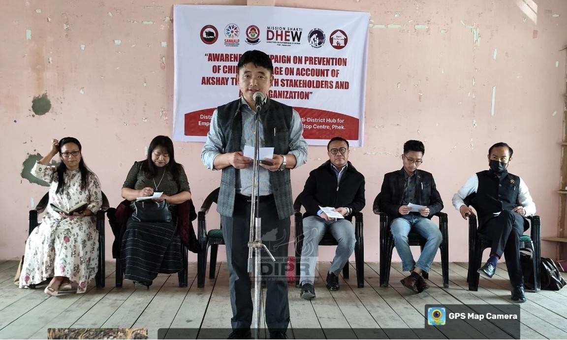 AWARENESS CAMPAIGN PROGRAM ON PREVENTION OF CHILD MARRIAGE HELD AT PHEK