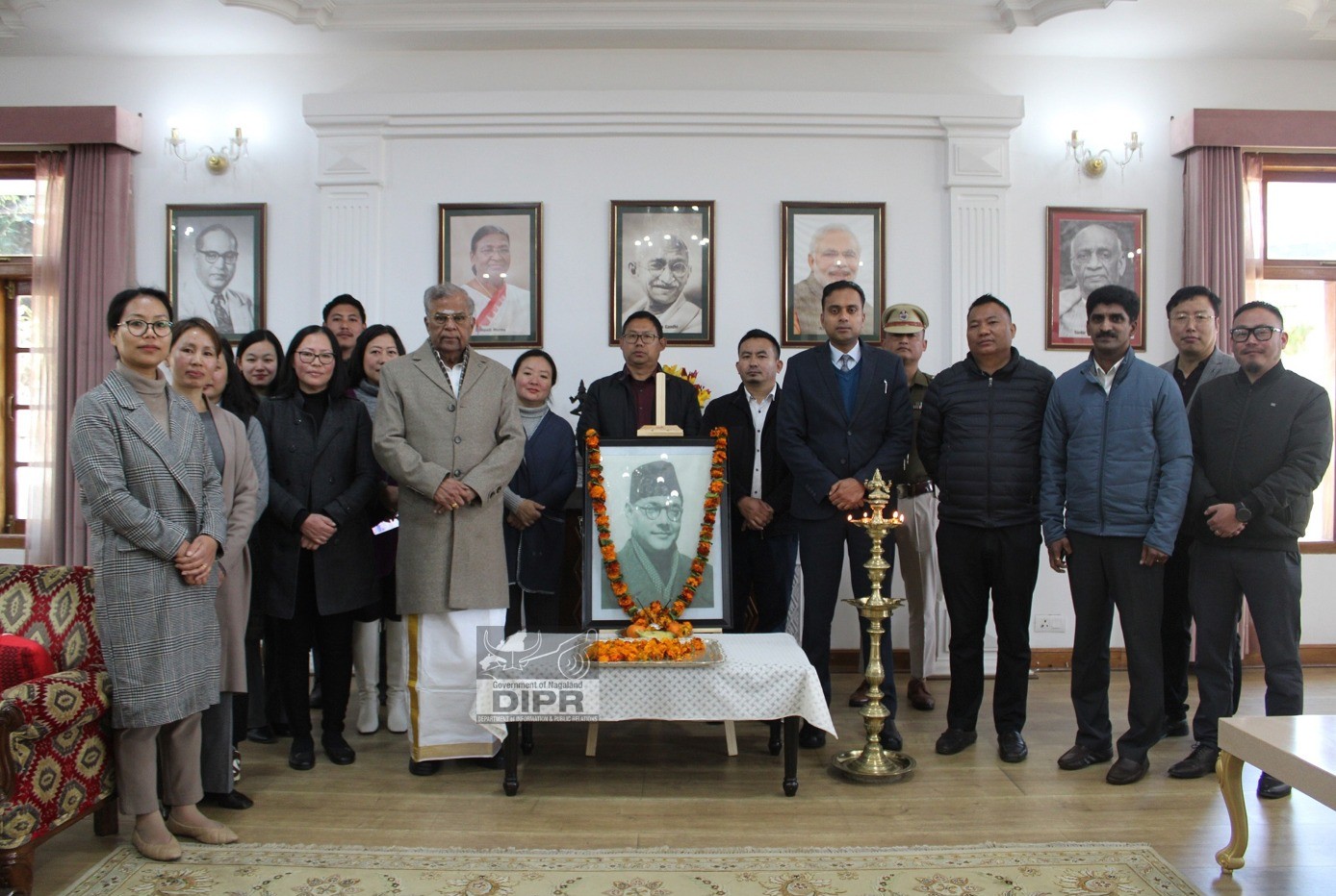 GOVERNOR LA GANESAN OBSERVES NETAJI SUBHAS CHANDRA BOSE JAYANTI AT RAJ BHAVAN, KOHIMA