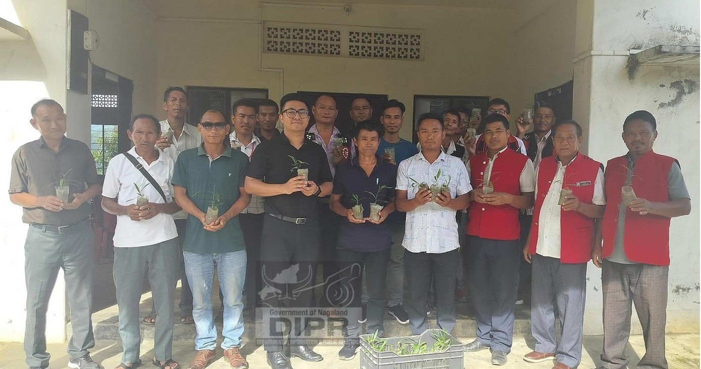  EAC, Longmatra, Takatemjen Pongen with DBs, all Circle's VCCs and VDBs at the Launching of Ek Peed Ma Ki Naam Abhiyaan / Plant 4 Mother Campaign at EAC Office Longmatra, Kiphire on 24th July 2024.
