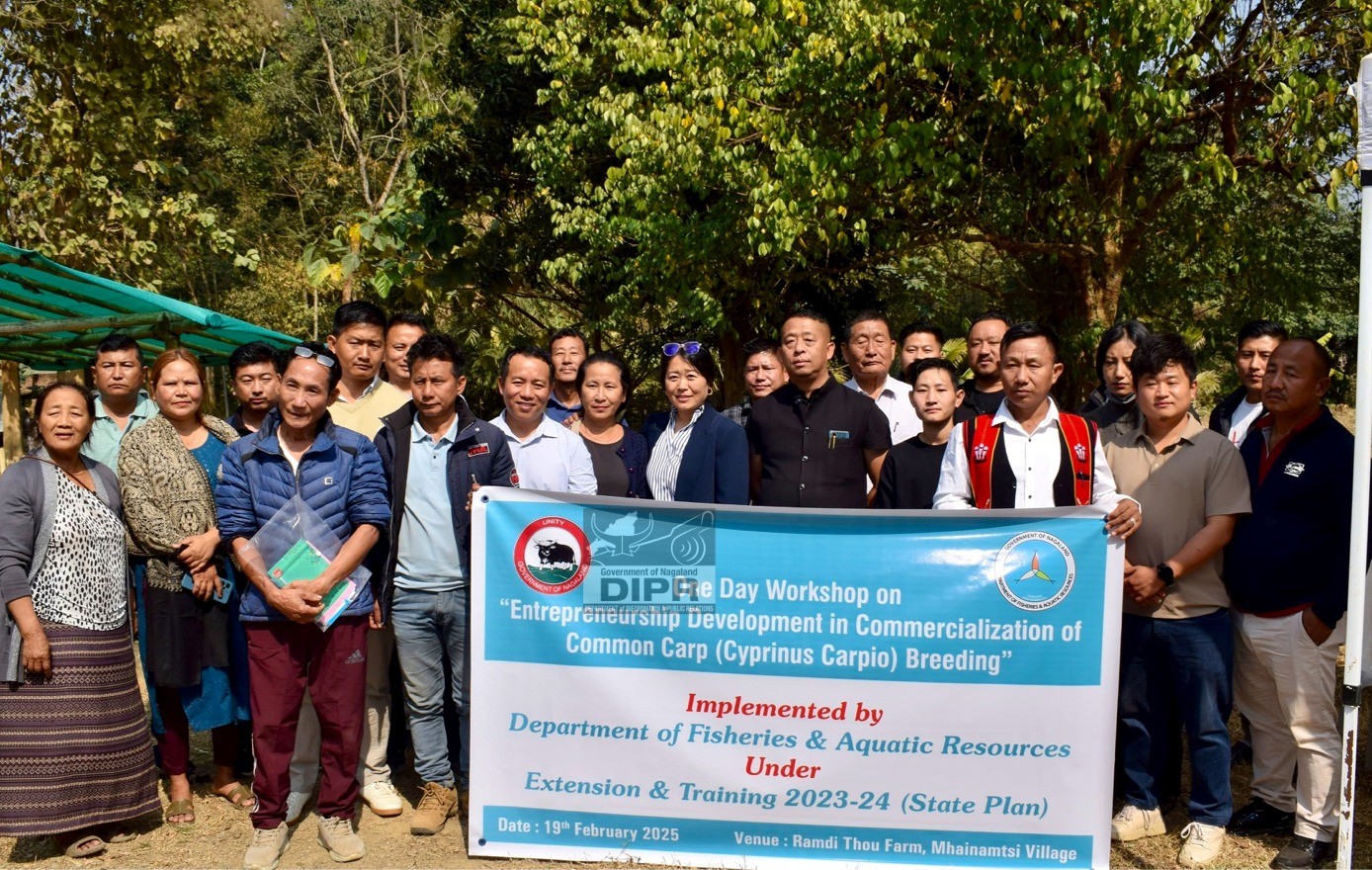 ONE DAY WORKSHOP ON ENTREPRENEURSHIP DEVELOPMENT IN COMMERCIALIZATION OF COMMON CARP (CYPRINUS CARPIO) BREEDING HELD AT JALUKIE