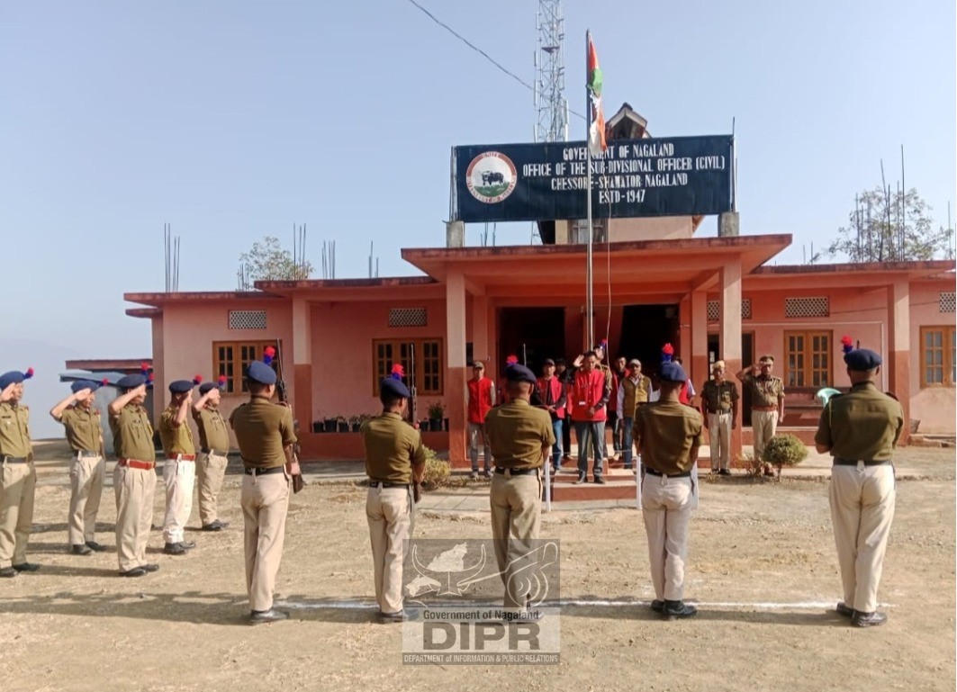 LAKIUMONG HD. DB TAKES RASHTRIYA SALUTE AT 76TH REPUBLIC DAY CELEBRATION IN CHESSORE