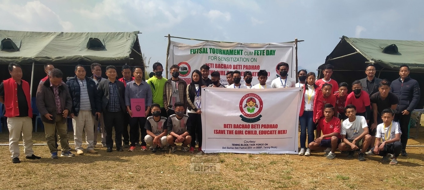 BLOCK FUTSAL TOURNAMENT CUM FETE DAY FOR SENSITIZATION ON BBBP HELD AT TENING