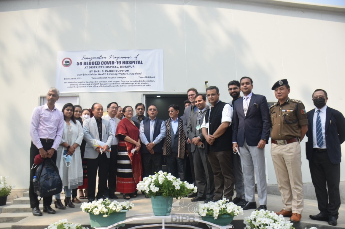  PANGNYU PHOM INAUGURATES 50-BEDDED COVID-19 HOSPITAL AT DISTRICT HOSPITAL, DIMAPUR   