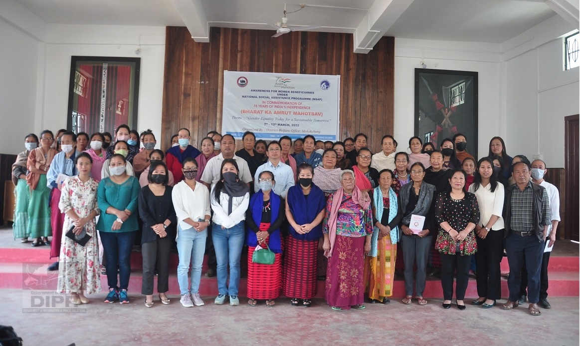  AWARENESS PROGRAMME FOR WOMEN BENEFICIARIES UNDER NSAP HELD AT MOKOKCHUNG   