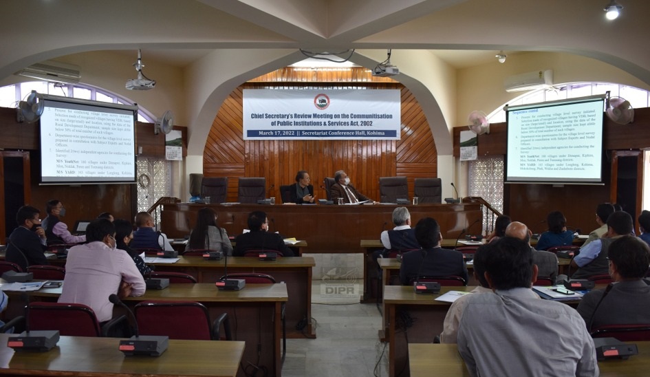 REVIEW MEETING ON COMMUNITISATION OF PUBLIC INSTITUTIONS & SERVICES ACT 2002 HELD