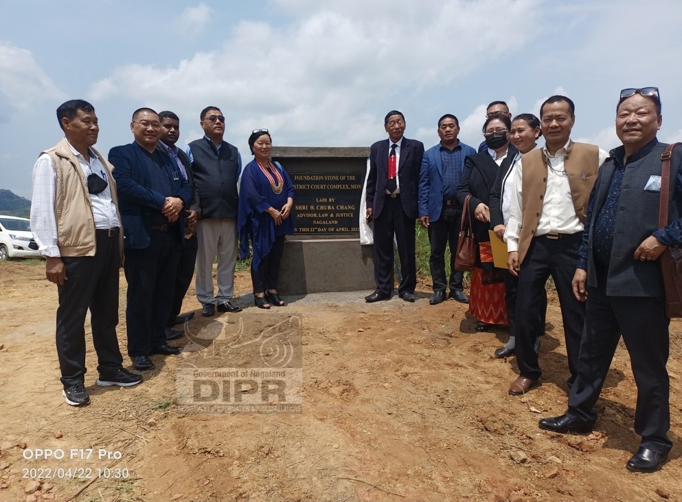 H. CHUBA CHANG LAYS FOUNDATION STONE OF DISTRICT COURT COMPLEX MON
