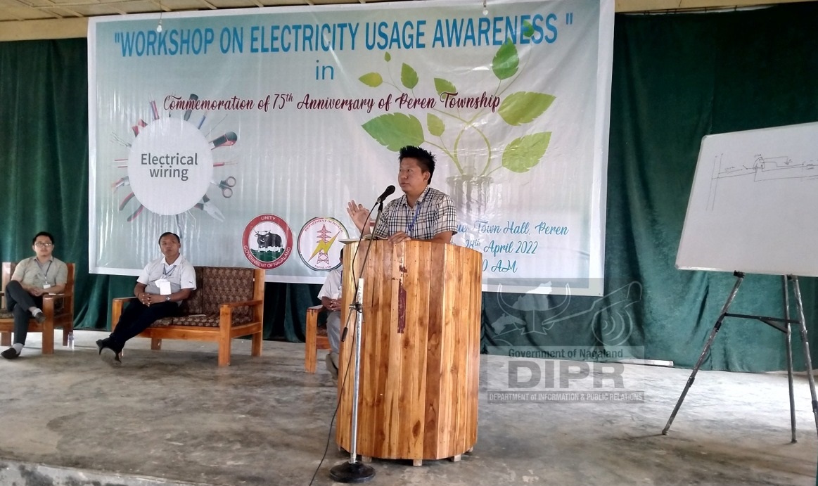 WORKSHOP ON ELECTRICITY USAGE AWARENESS HELD AT PEREN TOWN