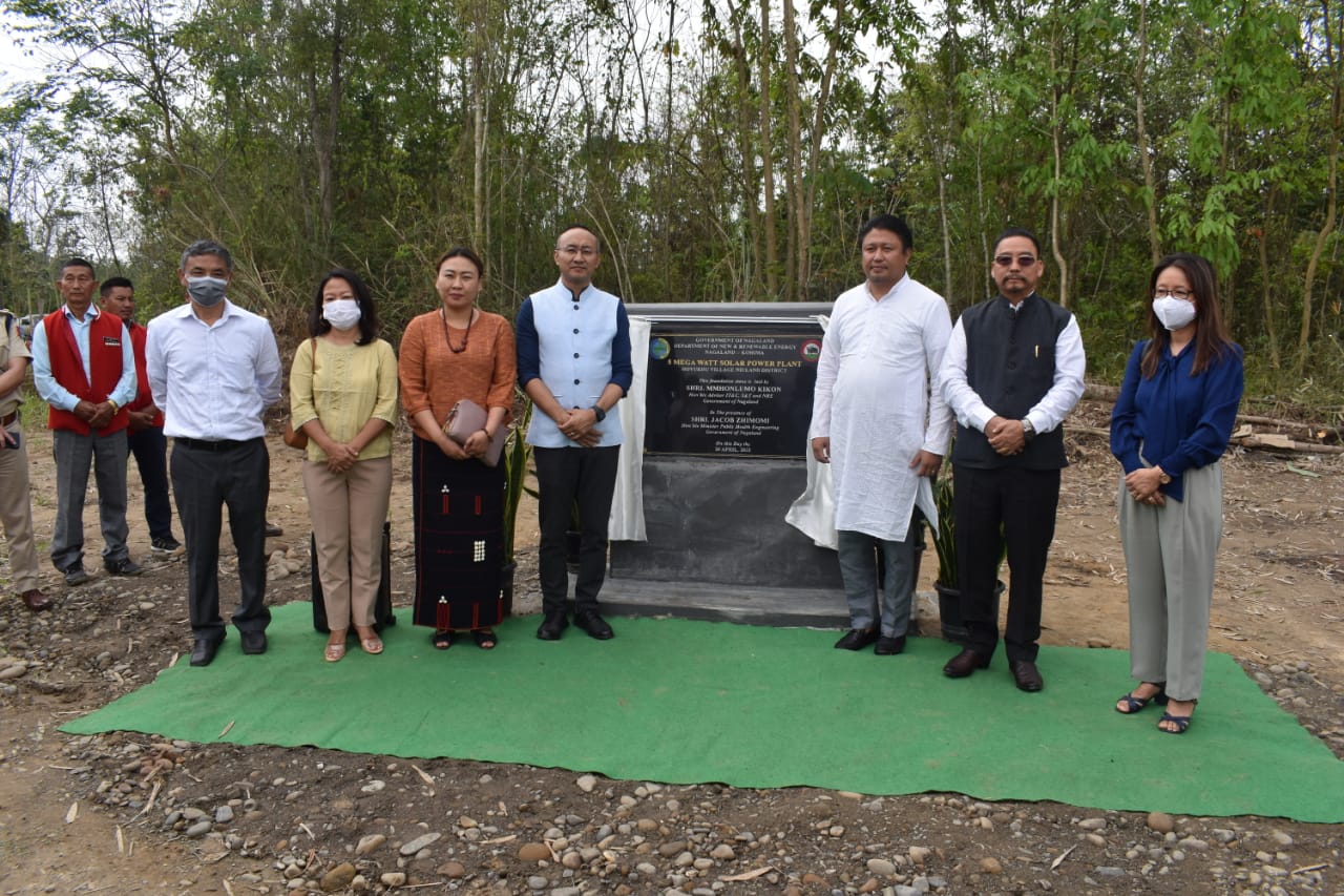 FOUNDATION STONE OF A 5 MEGAWATT SOLAR POWER PLANT LAID AT NIULAND