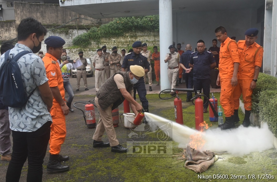 BASIC FIRE FIGHTING TRAINING AT KOHIMA