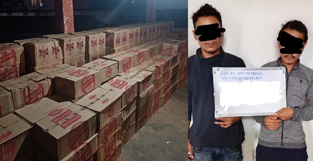 HUGE QUANTITY OF ILLEGAL IMFL SEIZED BY WOKHA POLICE