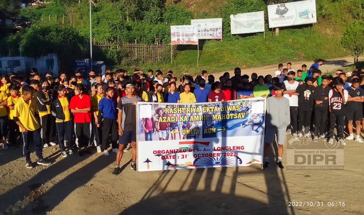 DISTRICT ADMINISTRATION LONGLENG ORGANISED UNITY RUN