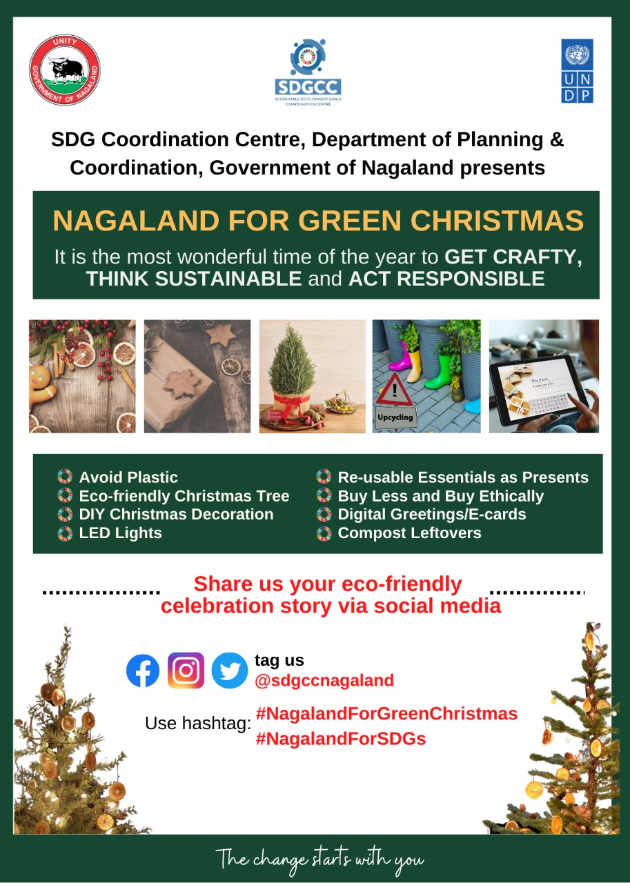 SDGCC, PLANNING & COORDINATION DEPARTMENT LAUNCHES ‘NAGALAND FOR GREEN CHRISTMAS’ CAMPAIGN 2022