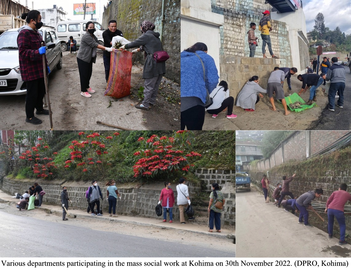 MASS SOCIAL WORK CONDUCTED AT KOHIMA