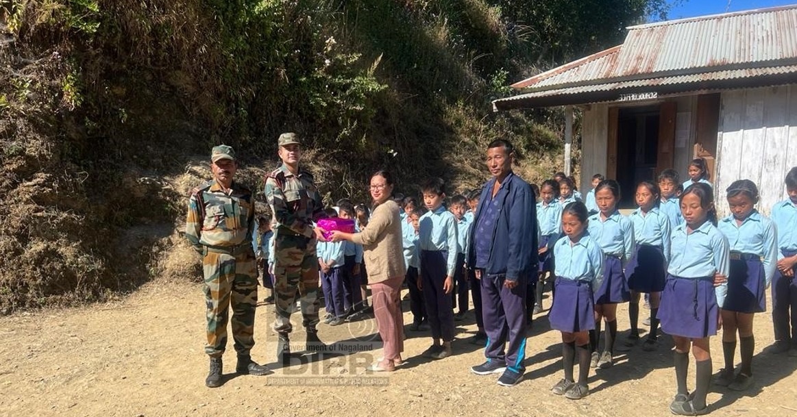 Shamatore Battalion AR distributed Stationary and Essentials to students of GPS