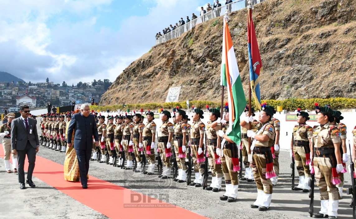 VICE PRESIDENT OF INDIA, JAGDEEP DHANKHAR ARRIVES AT KOHIMA