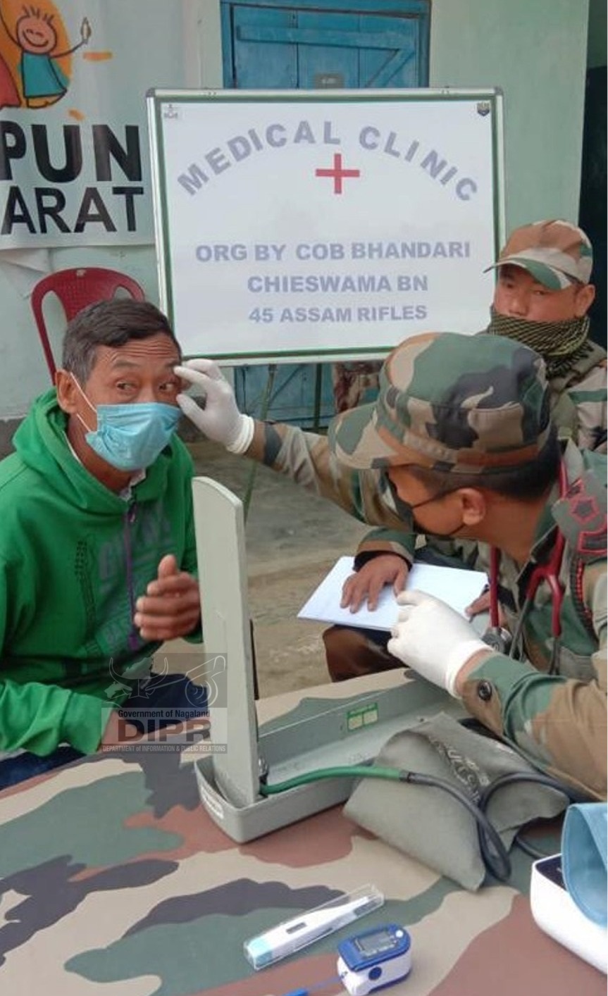 Assam Rifles organised Medical Clinic at Yimprasa Village