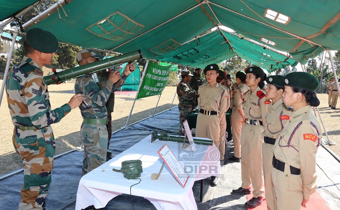 23 ASSAM RIFLES ORGANIZES WEAPONS DISPLAY FOR NCC CADETS