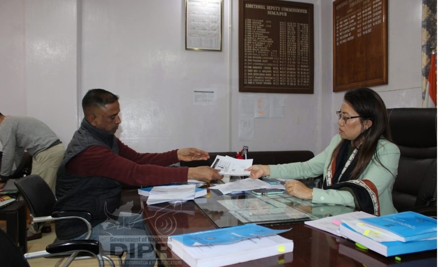 Kishan Lal Gupta file nomination from Dimapur