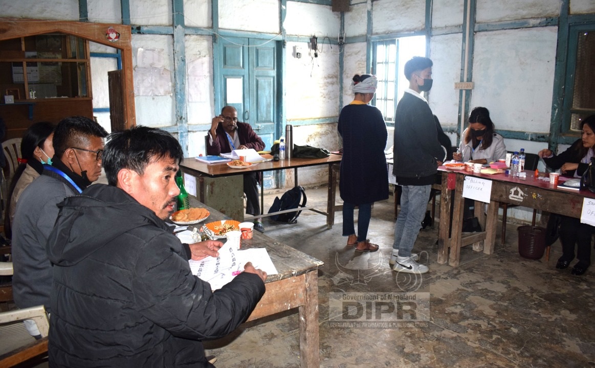 Tuensang Sadar-I polling station no. 9 TTC Office, all PwDs polling team