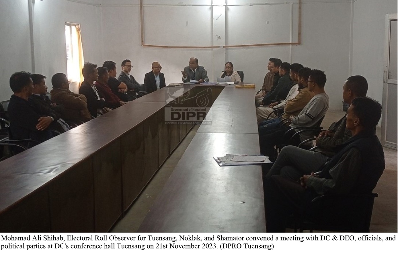 OBSERVER REVIEWS PHOTO ELECTORAL ROLL IN TUENSANG DISTRICT