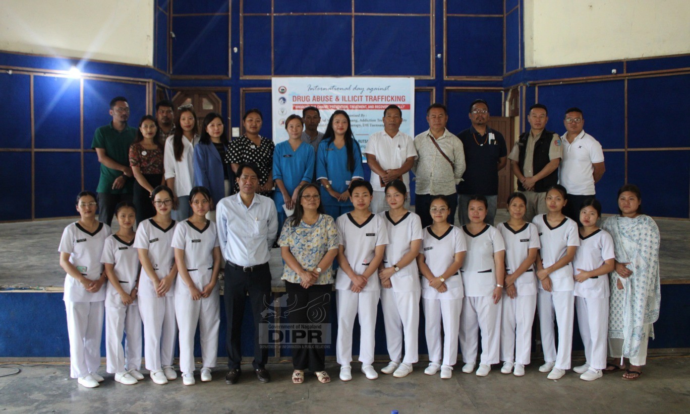 INTERNATIONAL DAY AGAINST DRUG ABUSE & ELLICIT TRAFFICKING HELD ACROSS THE STATE AT TUENSANG