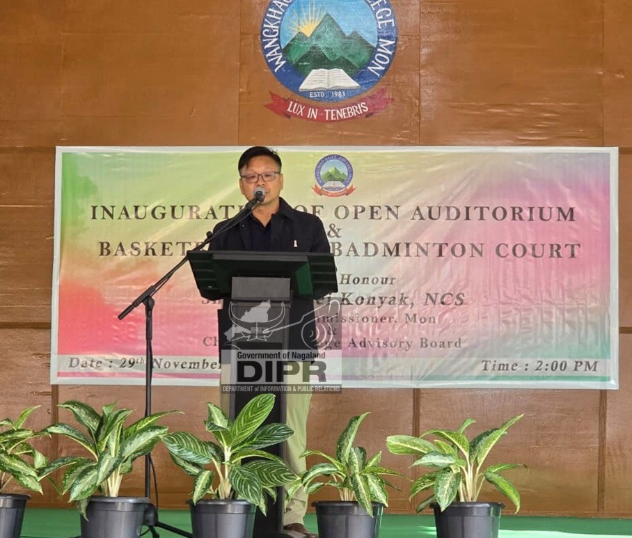 AUDITORIUM AND BASKETBALL CUM BADMINTON COURT INAUGURATES AT WANGKHAO GOVERNMENT COLLEGE MON