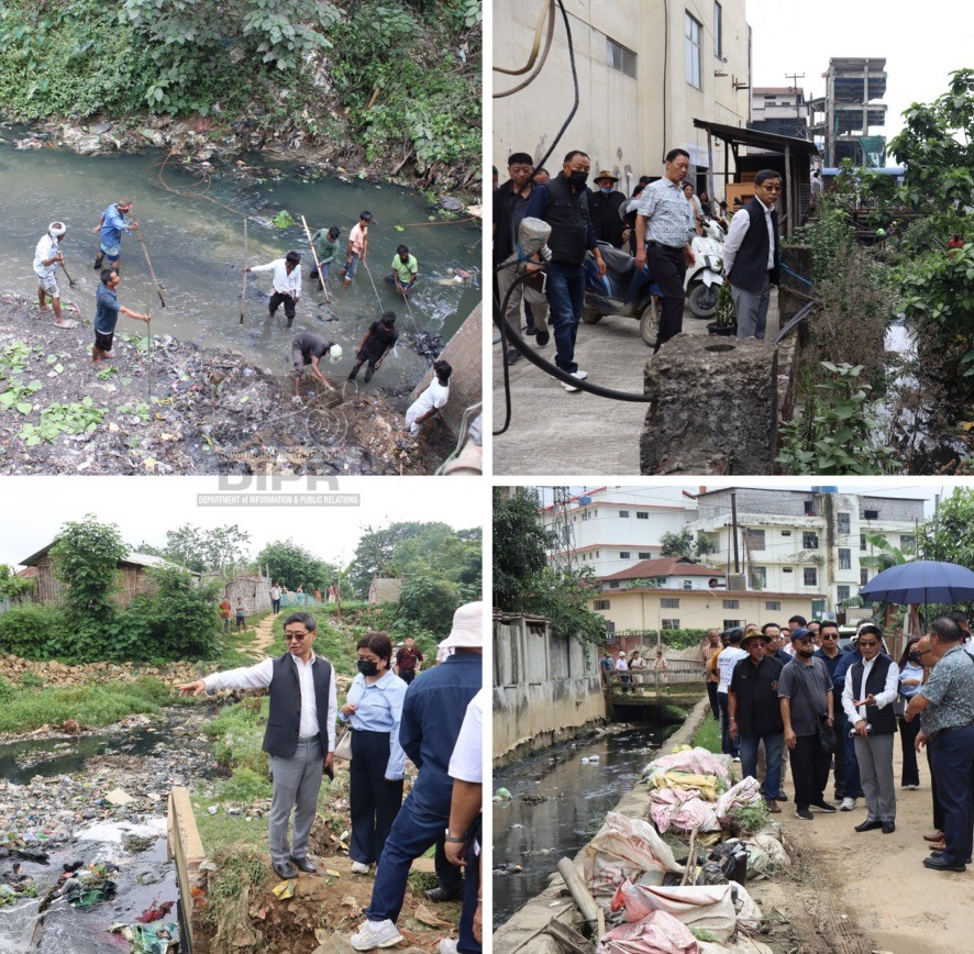 CHIEF SECRETARY REVIEWS FLOOD SITUATION, INSPECTS VULNERABLE ARAS AHEAD OF MONSOON IN DIMAPUR