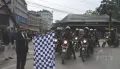 HOME COMMISSIONER FLAGGED OFF THE ARMY MEDICAL CORPS MOTORCYCLE EXPEDITION