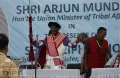 UNION MINISTER ARJUN MUNDA LAYS FOUNDATION STONE OF KOHIMA VILLAGE MULTIPURPOSE BUILDING