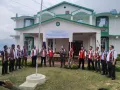 Menfolk presenting a traditional song during the Moatsu festival celebration at Kiphire on 3rd May 2022.