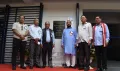 Y. Patton with his colleagues and management board members of Unity College Dimapur after unveiling the plaque of Academic block II