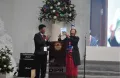 L. Bendangla Jamir releasing the ABAM Sesquicentennial Celebration Souvenir at Impur