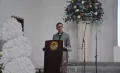 Rev. Sentisashi Aier welcoming the guest during the ABAM Sesquicentennial Celebration at Impur