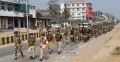 CHUMOUKEDIMA POLICE CONDUCTS FLAG MARCH IN CHUMOUKEDIMA TOWN AREA