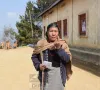 An elderly woman from Peren after casting her vote at 71-Peren Town 'A'