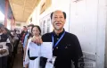 Chief Minister, Neiphiu Rio on his way to cast his vote at Northern Angami II, Touphema Basa