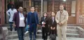 DC & DEO and SP Tuensang posing with PwDs polling team at the polling Materials reception center at Tuensang