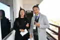 Dr. Tseilhoutuo Rhutso NPP Candidate 9 Kohima Town AC and his wife pose for lens after casting their votes at Polling Station No. 5, Nagabazar Lower, Kohima