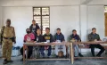Polling officals under 30 years of age at the Young Employees Manned Polling Stations at kohima law college